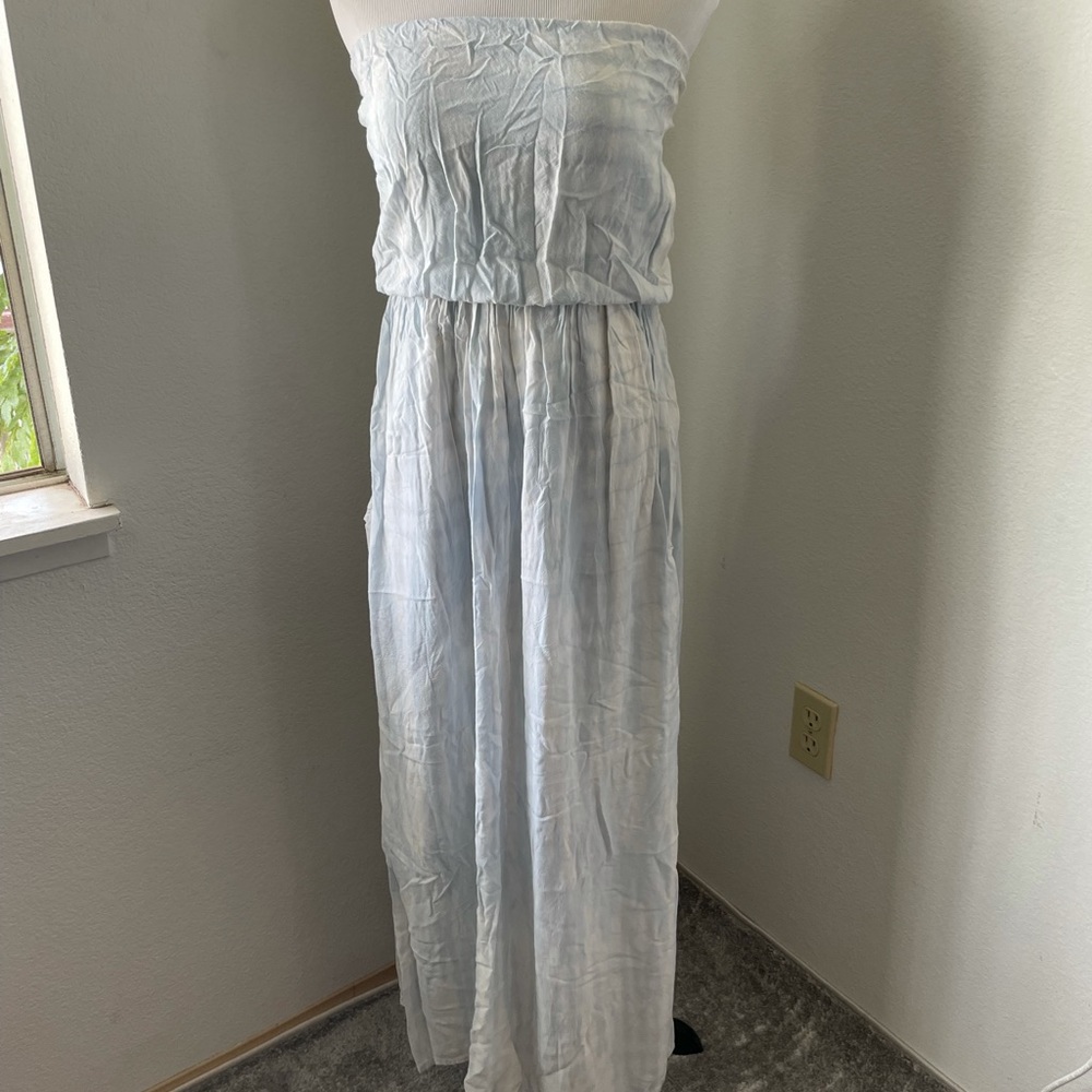 Fighting Eel Ava Sky Maxi Strapless dress XS